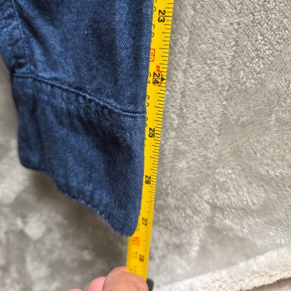 Hollister Epic Flex Stretch Button-Up Shirt Men’s XL Long Sleeve Blue - Picture 12 of 12